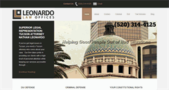 Desktop Screenshot of leonardolawoffices.com